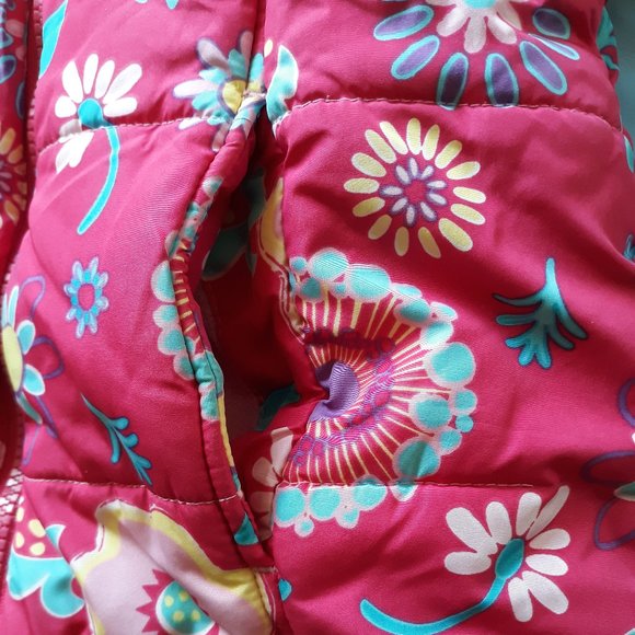 🎉Host Pick🎊 Floral print girl's fleece puffer jacket - Picture 6 of 12